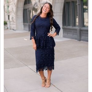 Dainty Jewels Navy skirt and shirt